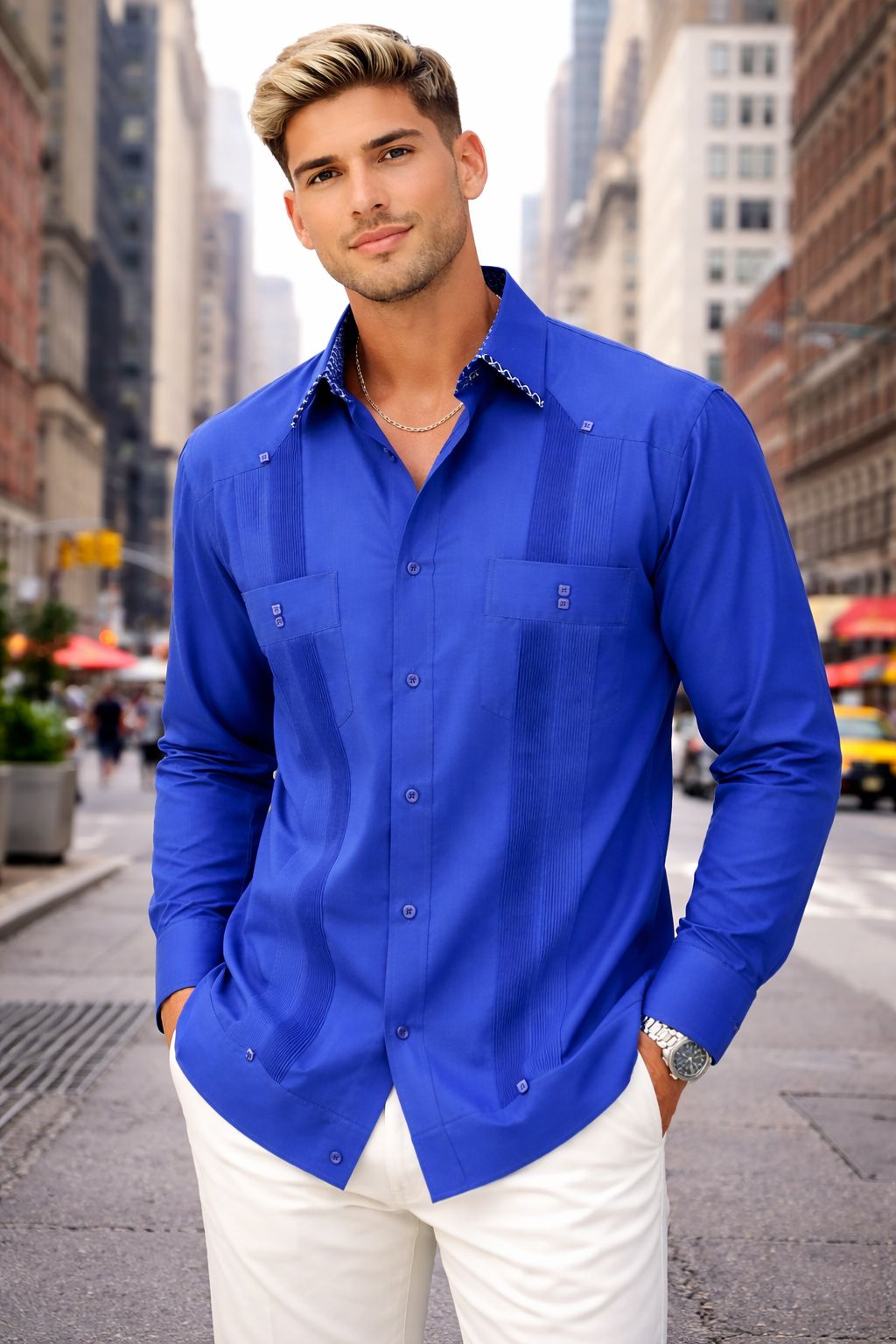 Guayabera Blue 